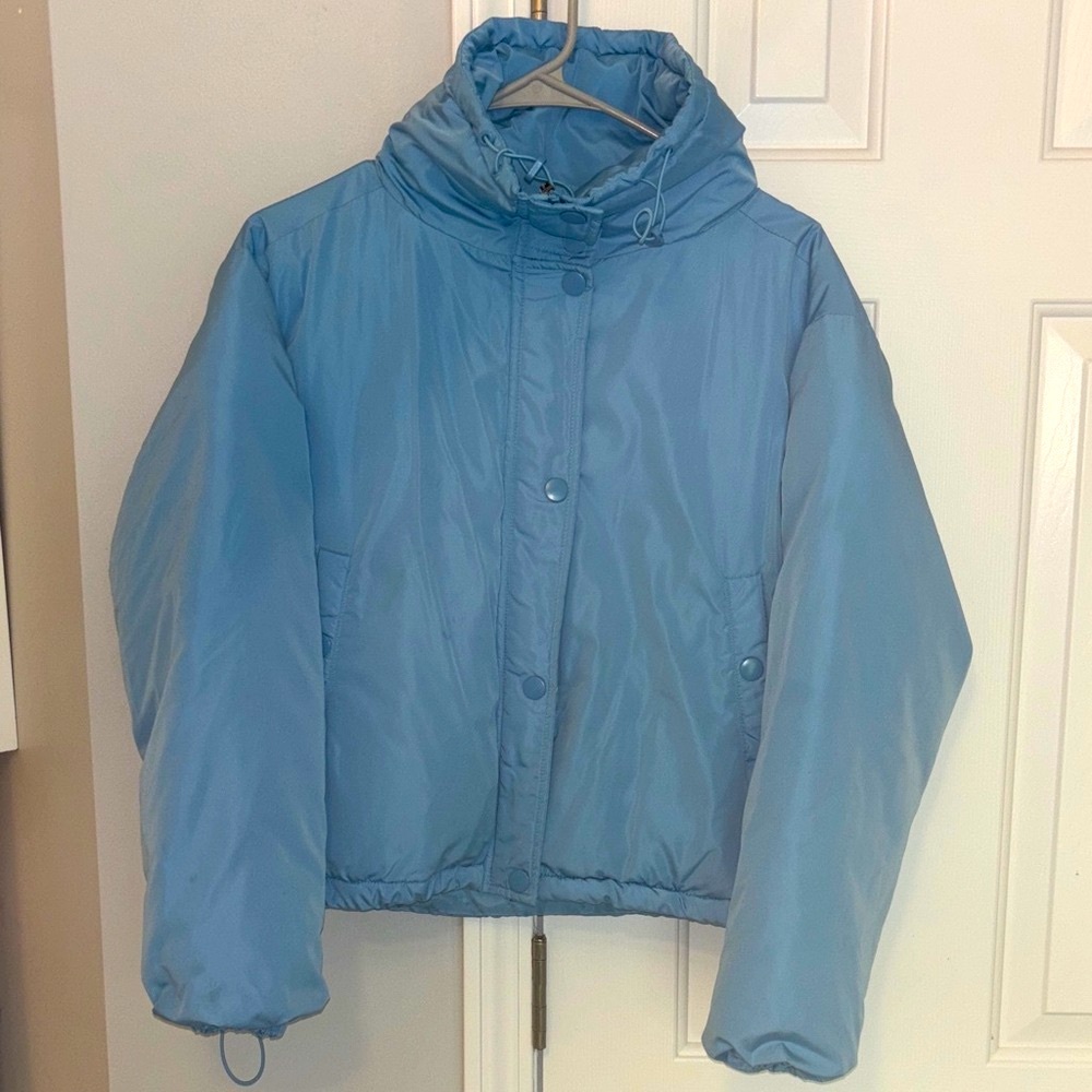BDG Powder Blue Puffer Jacket
